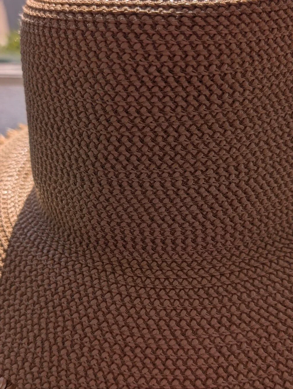 Eric Javits - Foldable Squishee - Straw Bucket Hat in Natural Beige - Size M/L - Picture 15 of 16